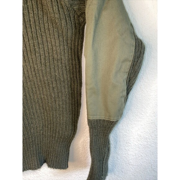 USMC Marine wool sweater Corps Military Uniform Green 42 arm pad army - Picture 2 of 7